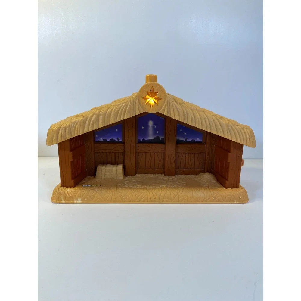 Fisher Price Little People Christmas Story Nativity Set & 10 Figures Flawed